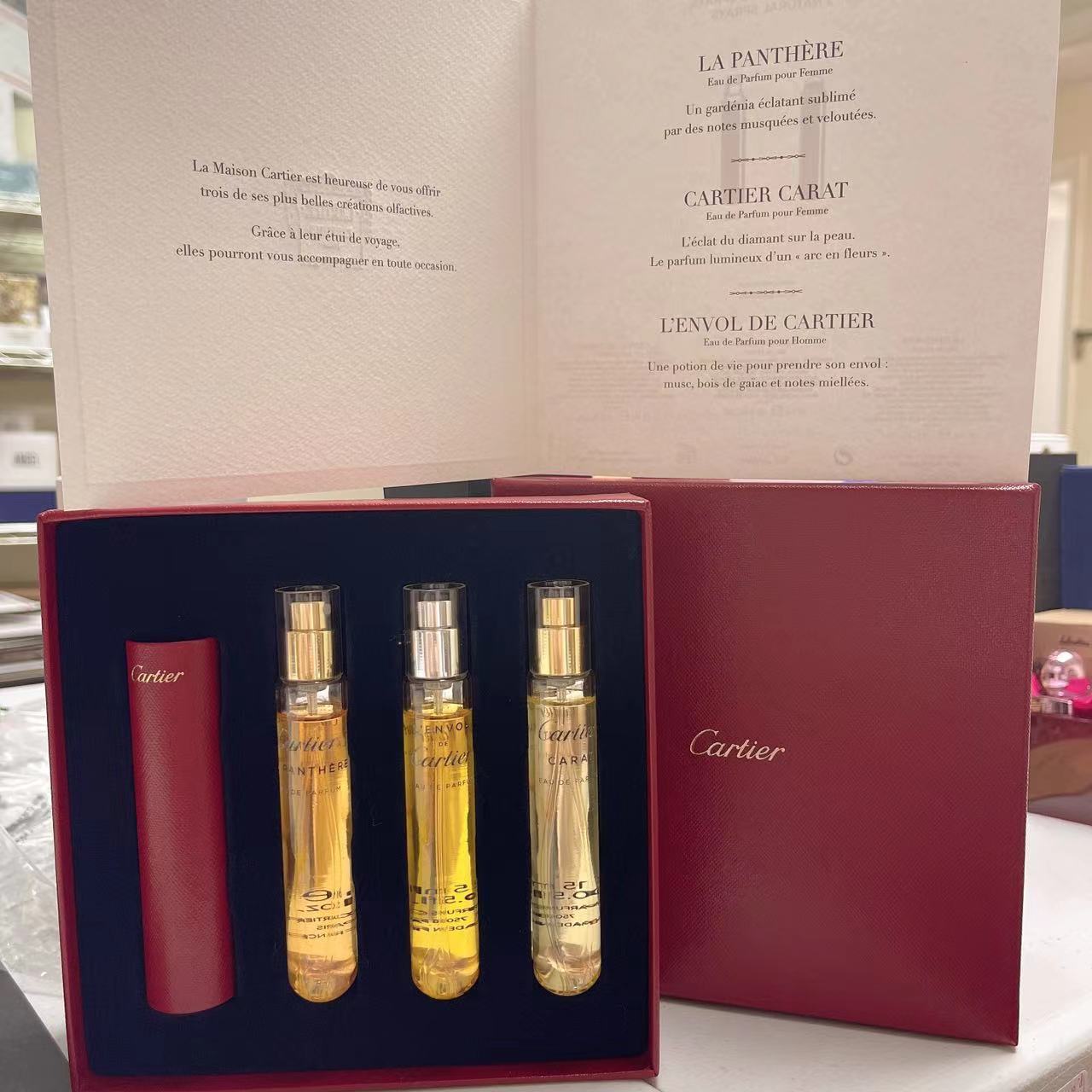 Cartier EDP Gift Set for Women 15mlx3 (La Panthere, Cartier Carat, L'Envol de Cartier) *Discontinued* *Rare to Find*