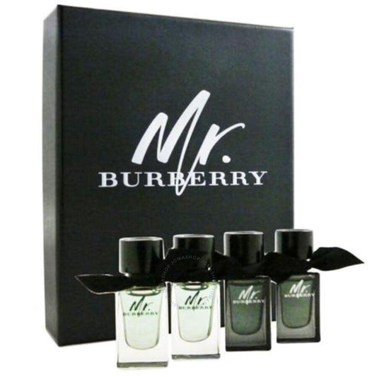 Mr. Burberry Men's Gift Set 4mini 5ml/each