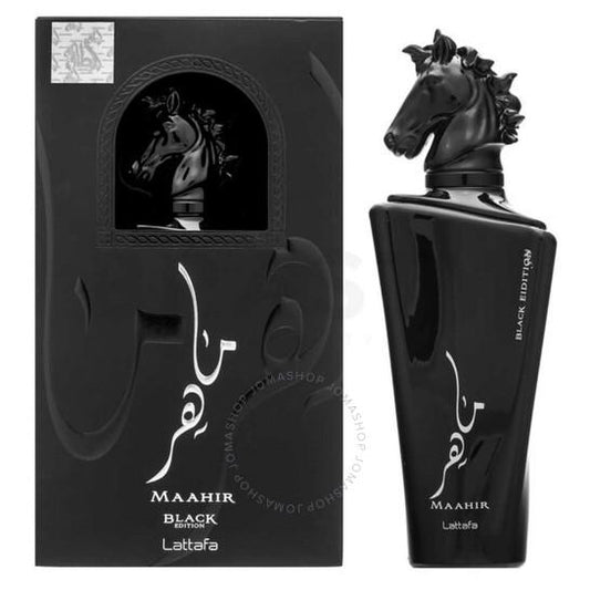 LATTAFA   Maahir Black Edition  Unisex  EDP Spray 3.38 oz *Open Box*