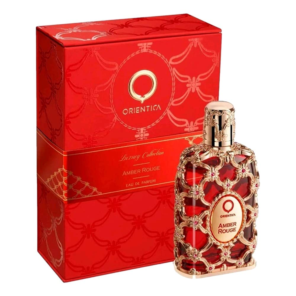 Orientica Amber Rouge for Unisex Eau de Parfum Spray, 2.7 Ounce Luxury Collection *Smells like MFK 540 EDP*