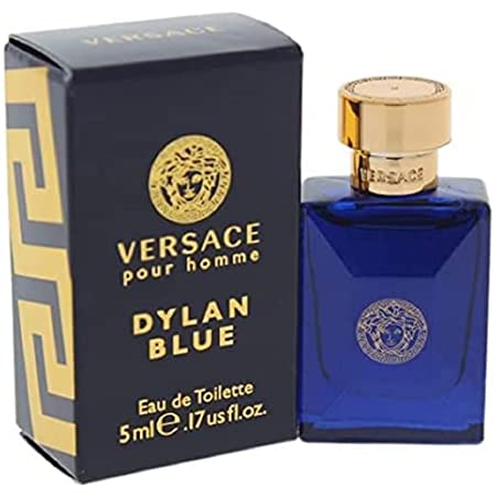 Versace Dylan Blue Pour Homme Mini EDT .17oz/5ml For Men w/box *Add-on*