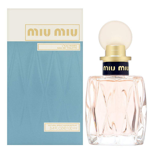 Miu Miu L'Eau Rosee 3.4oz/100ml EDT for Women Regular Box