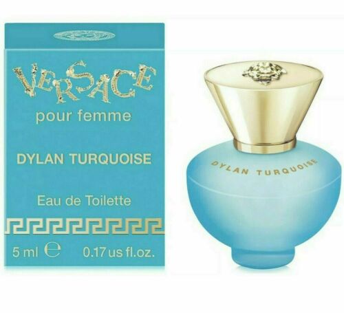 Versace Dylan Turquoise Pour Femme Mini EDT .17oz/5ml for Women w/box *Add-on*