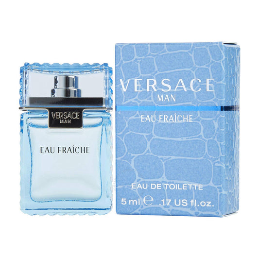 Versace Man Eau Fraiche by Versace for Men Mini EDT .17oz/5ml w/box *Add-on*